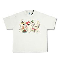 Pistachio Christmas ghosts Urban Heavy Tee - MaliasSmallBusiness