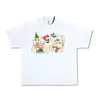 White Christmas ghosts Urban Heavy Tee - MaliasSmallBusiness