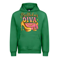 Emerald birthday diva pink and gold glitter Urban Hoodie - LillyAllenDesigns