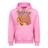 Fuchsia Pink birthday diva pink and gold glitter Urban Hoodie - LillyAllenDesigns
