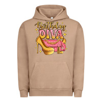 Pigment Burro birthday diva pink and gold glitter Urban Hoodie - LillyAllenDesigns
