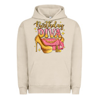 Pigment French Oak birthday diva pink and gold glitter Urban Hoodie - LillyAllenDesigns