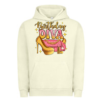 Pigment Pistachio birthday diva pink and gold glitter Urban Hoodie - LillyAllenDesigns