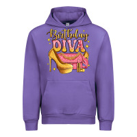 Tulip birthday diva pink and gold glitter Urban Hoodie - LillyAllenDesigns