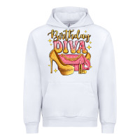 White birthday diva pink and gold glitter Urban Hoodie - LillyAllenDesigns