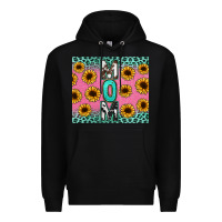 Black Mom sunflower glitter Premium Hoodie - CowGirlArtShop