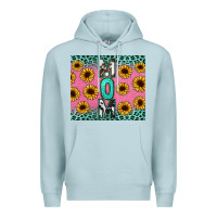 Blue Mist Mom sunflower glitter Premium Hoodie - CowGirlArtShop