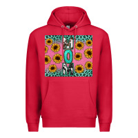 Cardinal Mom sunflower glitter Premium Hoodie - CowGirlArtShop