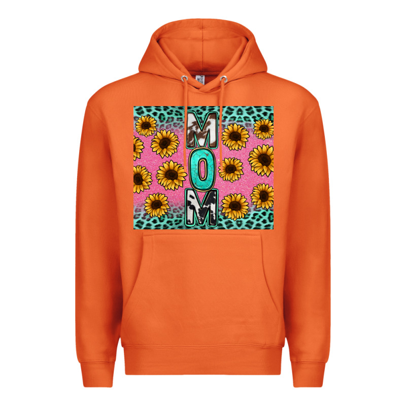 Mom Sunflower Glitter Premium Hoodie by CowGirlArtShop | Teevron