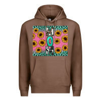 Chestnut Mom sunflower glitter Premium Hoodie - CowGirlArtShop