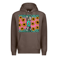 Coffee Mom sunflower glitter Premium Hoodie - CowGirlArtShop