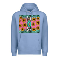 Colony Blue Mom sunflower glitter Premium Hoodie - CowGirlArtShop