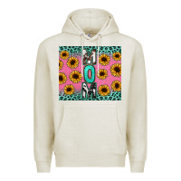 Oatmeal Heather Mom sunflower glitter Premium Hoodie - CowGirlArtShop