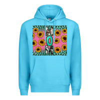 Ocean Blue Mom sunflower glitter Premium Hoodie - CowGirlArtShop