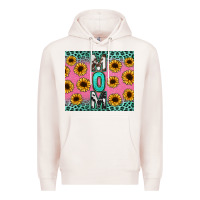 Pale Pink Mom sunflower glitter Premium Hoodie - CowGirlArtShop
