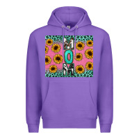 Purple Mom sunflower glitter Premium Hoodie - CowGirlArtShop