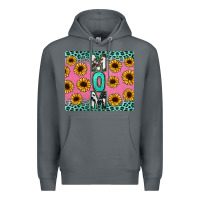 Rock Mom sunflower glitter Premium Hoodie - CowGirlArtShop