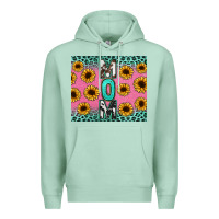 Seafoam Mom sunflower glitter Premium Hoodie - CowGirlArtShop