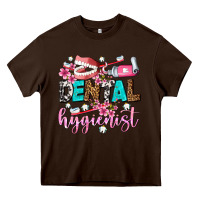 Chocolate Brown dental hygienist Heavy Core Tee - AdoDesignShop