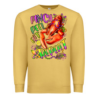 Antique Gold pinch peel eat repeat mardi gras olivia Premium Sweatshirt - OliviaCreatesArt