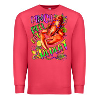 Cardinal pinch peel eat repeat mardi gras olivia Premium Sweatshirt - OliviaCreatesArt