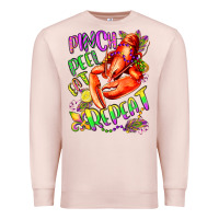 Pale Pink pinch peel eat repeat mardi gras olivia Premium Sweatshirt - OliviaCreatesArt