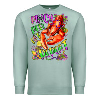 Seafoam pinch peel eat repeat mardi gras olivia Premium Sweatshirt - OliviaCreatesArt