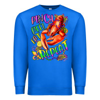 True Royal pinch peel eat repeat mardi gras olivia Premium Sweatshirt - OliviaCreatesArt
