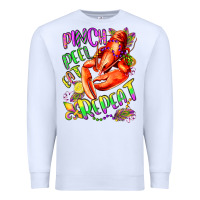 White pinch peel eat repeat mardi gras olivia Premium Sweatshirt - OliviaCreatesArt