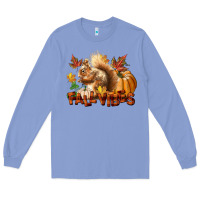 Colony Blue Fall Vibes Squirrel Long Sleeve Tee - LillyAllenDesigns