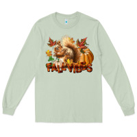 Matcha Fall Vibes Squirrel Long Sleeve Tee - LillyAllenDesigns