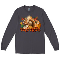 Smoke Fall Vibes Squirrel Long Sleeve Tee - LillyAllenDesigns