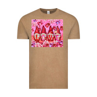 Vintage Coffee love gnomies with gift boxes Vintage Tee - NancyCooperArtShop
