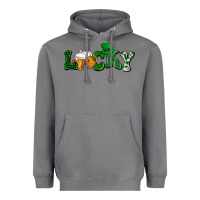 Storm Lucky with beer St. Patricks day Heavyweight Hoodie - HowdyJamesFarm