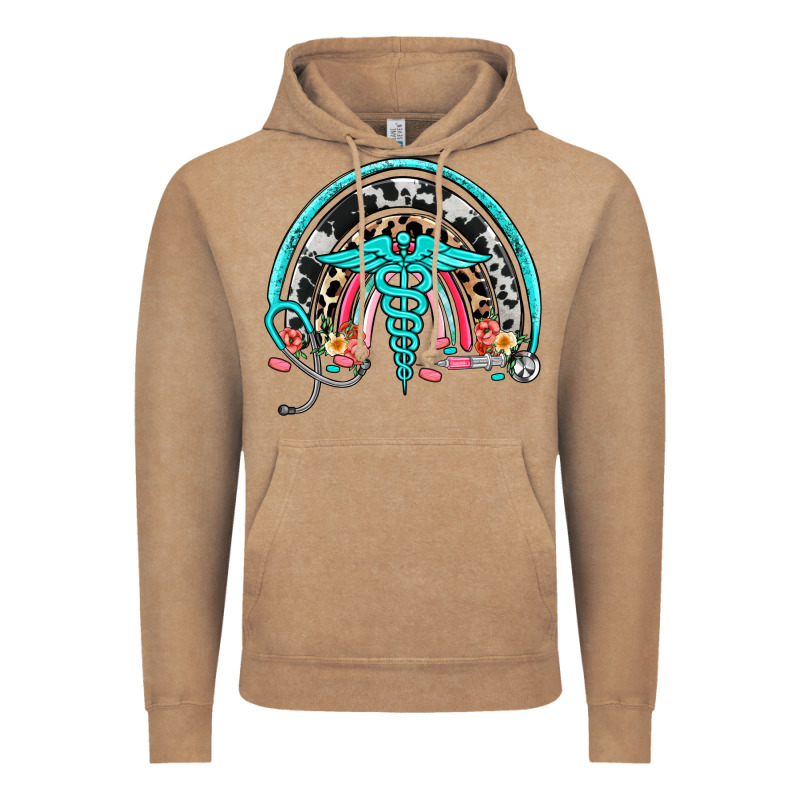 Nurse Rainbow Vintage Hoodie by NancyCooperArtShop | Teevron