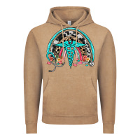 Vintage Coffee nurse rainbow Vintage Hoodie - NancyCooperArtShop
