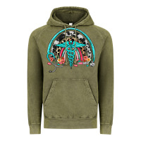 Vintage Olive nurse rainbow Vintage Hoodie - NancyCooperArtShop