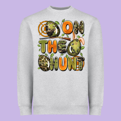 On The Hunt Easter Heavyweight Sweatshirt Designed By Artiststas