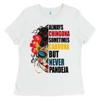White always chingona sugar skull Ladies Tee - BundleAndBundleShop