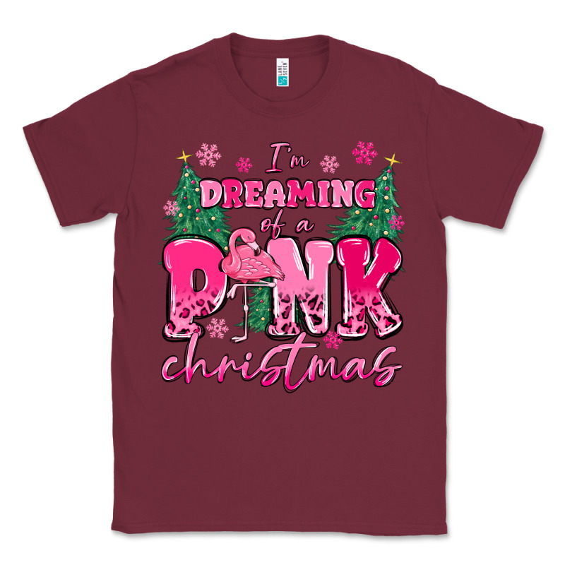 I'm Dreaming Of A Pink Christmas Flamingo Classic Tee by MaliasSmallBusiness | Teevron
