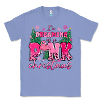 Colony Blue i'm dreaming of a pink christmas flamingo Classic Tee - MaliasSmallBusiness