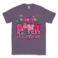 Lavender i'm dreaming of a pink christmas flamingo Classic Tee - MaliasSmallBusiness