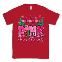 Red i'm dreaming of a pink christmas flamingo Classic Tee - MaliasSmallBusiness