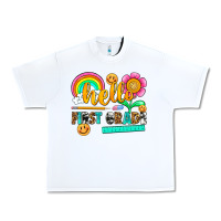White hello first grade Urban Heavy Tee - NancyCooperArtShop