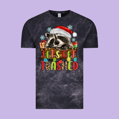 Lets Get Trashed With Raccoon Vintage Tee Designed By Maliassmallbusiness