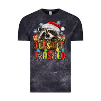 Cloud Black lets get trashed with raccoon Vintage Tee - MaliasSmallBusiness