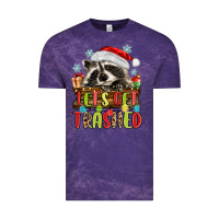 Cloud Purple lets get trashed with raccoon Vintage Tee - MaliasSmallBusiness