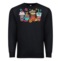 Black mexico fiesta coffee cups Premium Sweatshirt - OliviaCreatesArt