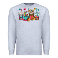 Heather Grey mexico fiesta coffee cups Premium Sweatshirt - OliviaCreatesArt