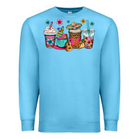 Ocean Blue mexico fiesta coffee cups Premium Sweatshirt - OliviaCreatesArt